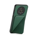 For Honor Magic5 5G D04 Calf Texture Dual Card Slot Holder Phone Case(Green)