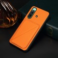 For Sony Xperia 10 IV D04 Calf Texture Dual Card Slot Holder Phone Case(Orange)