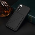 For Sony Xperia 10 V D04 Calf Texture Dual Card Slot Holder Phone Case(Black)