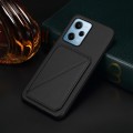 For Xiaomi Redmi Note 12 Pro 5G Global D04 Calf Texture Dual Card Slot Holder Phone Case(Black)