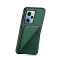 For Xiaomi Redmi Note 12 Pro 5G Global D04 Calf Texture Dual Card Slot Holder Phone Case(Green)
