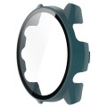For Garmin Forerunner 165 / 165 Music PC + Tempered Film Integrated Watch Protective Case(Pine Green
