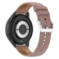 For Xiaomi Watch 2 22mm Genuine Leather Watch Band(Dark Pink)
