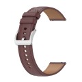 For Xiaomi Watch 2 22mm Genuine Leather Watch Band(Dark Brown)