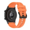 For Honor Watch GS 4 Striped Stainless Steel Buckle Silicone Watch Band(Orange)