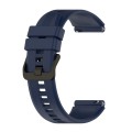 For Honor Watch GS 4 Striped Stainless Steel Buckle Silicone Watch Band(Midnight Blue)