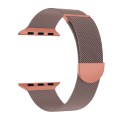 For Apple Watch Series 9 45mm Two Color Milanese Loop Magnetic Watch Band(Pink Orange)
