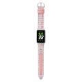 For Samsung Galaxy Fit 3 Woolen Leather Watch Band(Pink)