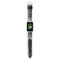 For Samsung Galaxy Fit 3 Woolen Leather Watch Band(Black)