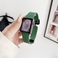 For Apple Watch Series 9 41mm Magnetic Square Buckle Silicone Watch Band(Alfalfa)