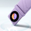 For ZTE Libero Flip/nubia Flip 3 in 1 Wave Pattern Matte PC Phone Case with Hinge(Purple)