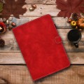 For Lenovo Tab M11 / Xiaoxin Pad 11 2024 Stitching Cowhide Texture Smart Leather Tablet Case(Red)