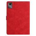 For Xiaomi Redmi Pad SE Coconut Tree Embossed Smart Leather Tablet Case(Red)