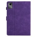 For Xiaomi Pad 6/6 Pro Coconut Tree Embossed Smart Leather Tablet Case(Purple)