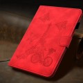 For Lenovo Tab M11 / Xiaoxin Pad 11 2024 Tower Embossed Leather Smart Tablet Case(Red)
