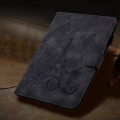 For Lenovo Tab M11 / Xiaoxin Pad 11 2024 Tower Embossed Leather Smart Tablet Case(Black)