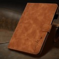 For Lenovo Tab M11 / Xiaoxin Pad 11 2024 Smile Embossed Smart Leather Tablet Case(Brown)
