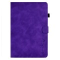 For Lenovo Tab M11 / Xiaoxin Pad 11 2024 Smile Embossed Smart Leather Tablet Case(Purple)