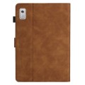 For Lenovo Tab M9 TB-310FU Coconut Tree Embossed Smart Leather Tablet Case(Brown)