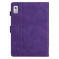 For Lenovo Tab M9 TB-310FU Coconut Tree Embossed Smart Leather Tablet Case(Purple)