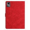 For Lenovo Tab M11/Xiaoxin Pad 11 2024 Coconut Tree Embossed Smart Leather Tablet Case(Red)