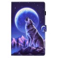 For Lenovo Tab M11 / Xiaoxin Pad 11 2024 Colored Drawing Sewing Pen Slot Leather Tablet Case(Night W