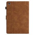 For Amazon Kindle Fire 7 2015/2017/2019 Coconut Tree Embossed Smart Leather Tablet Case(Brown)