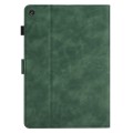 For Amazon Fire HD 8 Plus 2022/2020 Coconut Tree Embossed Smart Leather Tablet Case(Green)