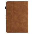 For Amazon Kindle Paperwhite 4/3/2/1 Coconut Tree Embossed Smart Leather Tablet Case(Brown)