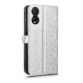 For TCL 50 5G Honeycomb Dot Texture Leather Phone Case(Silver)