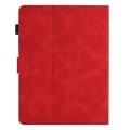 For 7 inch Universal Coconut Tree Embossed Leather Tablet Case(Red)