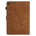 For Samsung Galaxy Tab A7 Lite 8.7 T220/T225 Coconut Tree Embossed Leather Tablet Case(Brown)