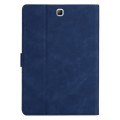 For Samsung Galaxy Tab A 9.7 T550/T555C Coconut Tree Embossed Smart Leather Tablet Case(Blue)