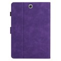 For Samsung Galaxy Tab A 9.7 T550/T555C Coconut Tree Embossed Smart Leather Tablet Case(Purple)