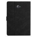 For Samsung Galaxy Tab A 10.1 T580/T585 Coconut Tree Embossed Smart Leather Tablet Case(Black)