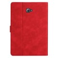 For Samsung Galaxy Tab A 10.1 T580/T585 Coconut Tree Embossed Smart Leather Tablet Case(Red)