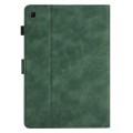 For Samsung Galaxy Tab S5e T720/T725 Coconut Tree Embossed Smart Leather Tablet Case(Green)