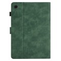 For Samsung Galaxy Tab A8 10.5 2021 X200/X205 Coconut Tree Embossed Smart Leather Tablet Case(Green)