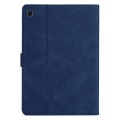 For Samsung Galaxy Tab S6 Lite P610/P615 Coconut Tree Embossed Smart Leather Tablet Case(Blue)