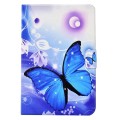 For Lenovo Tab M11 / Xiaoxin Pad 11 2024 Electric Pressed TPU Smart Leather Tablet Case(Blue Butterf