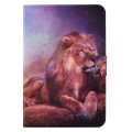 For Lenovo Tab M11 / Xiaoxin Pad 11 2024 Electric Pressed TPU Smart Leather Tablet Case(Lion King)
