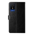 For TCL 502 Y-shaped Pattern Flip Leather Phone Case(Black)
