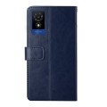 For TCL 502 Y-shaped Pattern Flip Leather Phone Case(Blue)