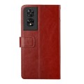 For TCL 50 SE/40 NxtPaper 4G Y-shaped Pattern Flip Leather Phone Case(Brown)