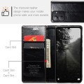 For Xiaomi Redmi 13C CaseMe 003 Crazy Horse Texture Flip Leather Phone Case(Black)