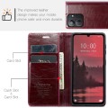 For Xiaomi Redmi 13C CaseMe 003 Crazy Horse Texture Flip Leather Phone Case(Mulberry Red)