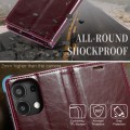 For Xiaomi Redmi Note 13 4G CaseMe 003 Crazy Horse Texture Flip Leather Phone Case(Mulberry Red)