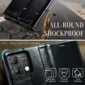 For Xiaomi Redmi Note 13 5G CaseMe 003 Crazy Horse Texture Flip Leather Phone Case(Black)