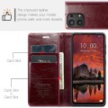 For Xiaomi Redmi Note 13 Pro 4G CaseMe 003 Crazy Horse Texture Flip Leather Phone Case(Mulberry Red)