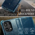 For Xiaomi Redmi Note 13 Pro 4G CaseMe 003 Crazy Horse Texture Flip Leather Phone Case(Blue Green)
